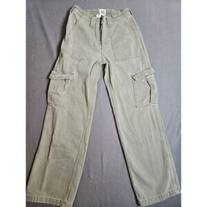 Urban Outfitters BDG Pants Womens 27x32 Olive Green Baggy Cargo Skate Jean Y2K